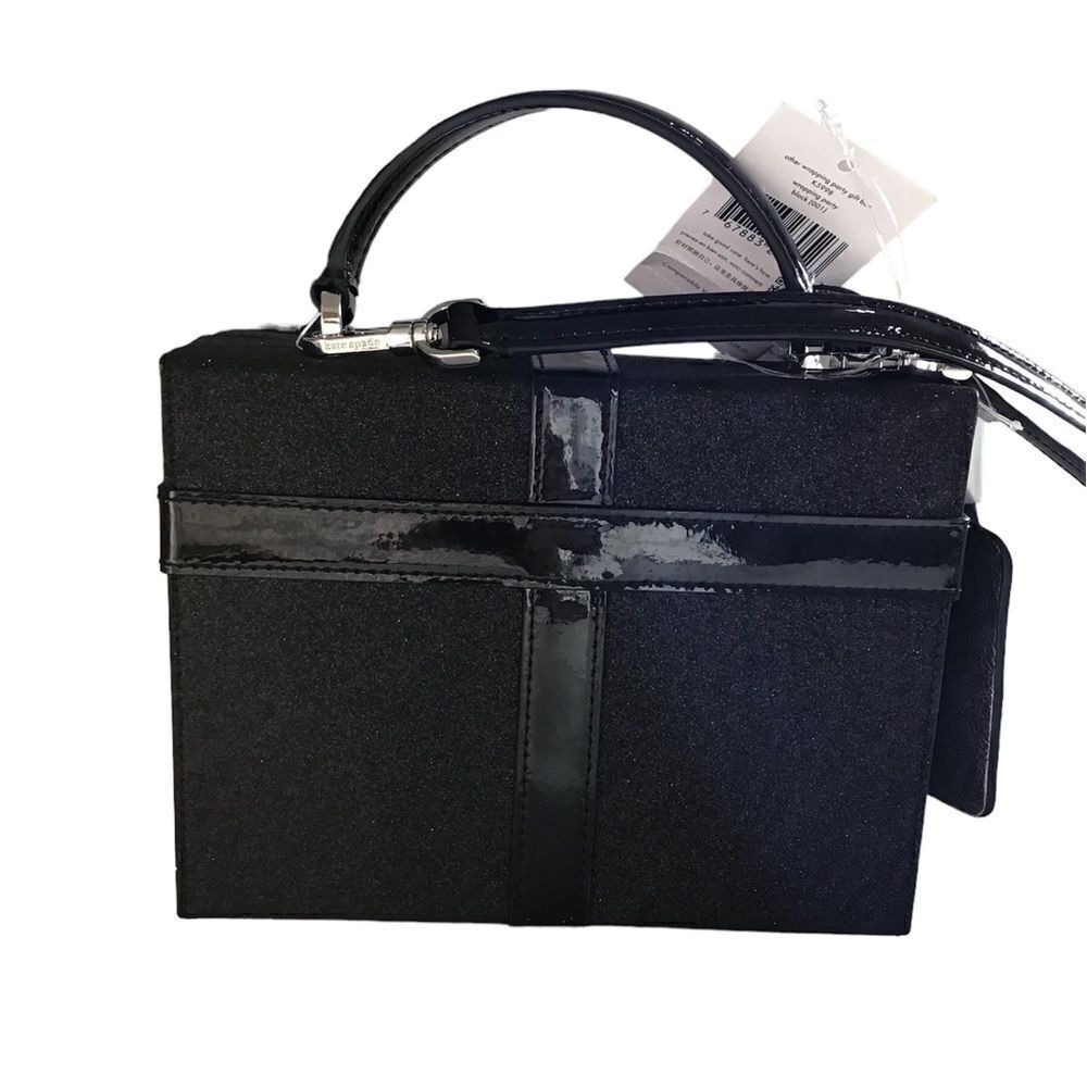 kate spade New York Black Other Wrapping Party Gift Box Crossbody Bag New - Picture 4 of 16